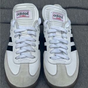 Adidas Samba White and Black Sneakers